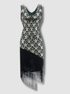 Robe Charleston Année 20 - Vert & Or