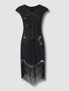Robe Charleston Année 20 Noire