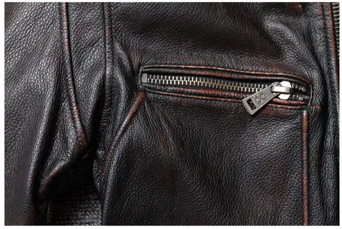 Blouson Cuir Homme Vintage