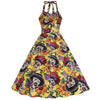 Robe Rockabilly Halloween Tête de Mort