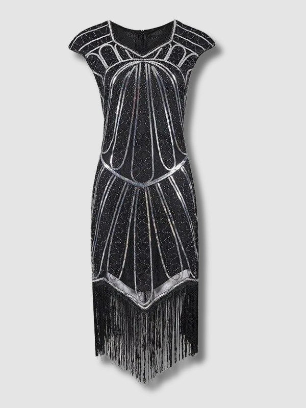 Robe Charleston Année 20 Argent