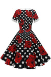 Robe Vintage Rouge Polka Dots