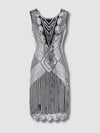 Robe Gatsby Courte Argent