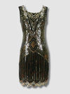 Robe Gatsby Courte Noire et Or