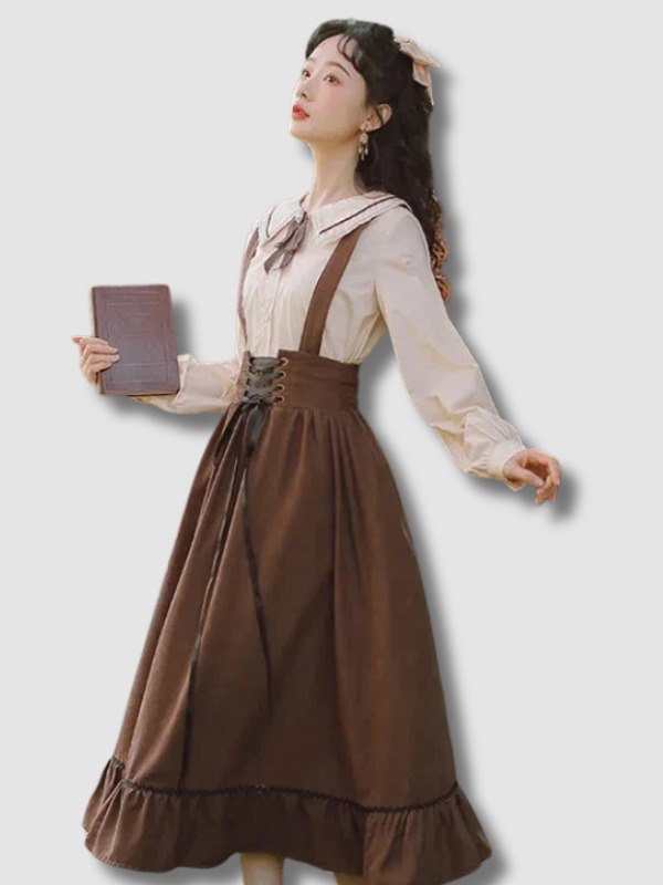 Salopette Robe Style Retro