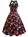 Robe Vintage Pin-Up Fraises
