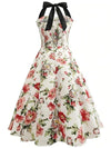 Robe Vintage Pin-Up Fleurie
