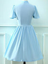 Robe Bleue Vintage des années 50