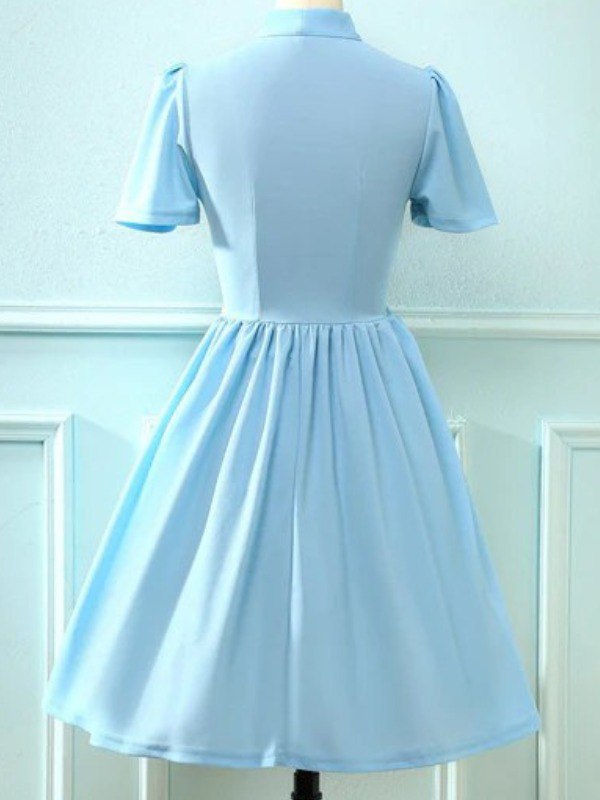 Robe Bleue Vintage des années 50