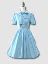 Robe Bleue Vintage des années 50