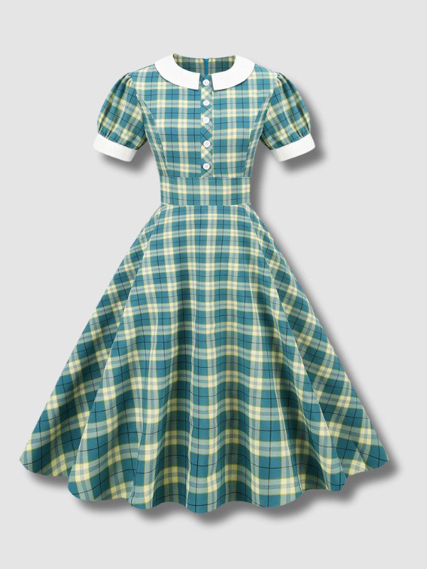 Robe à Carreaux Vintage
