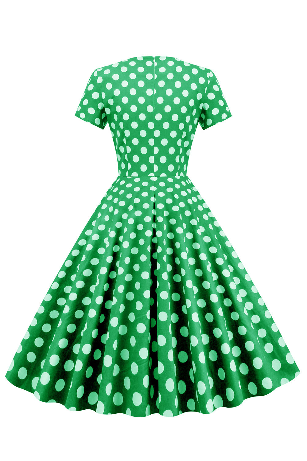 Robe Mi-Longue à pois Vintage