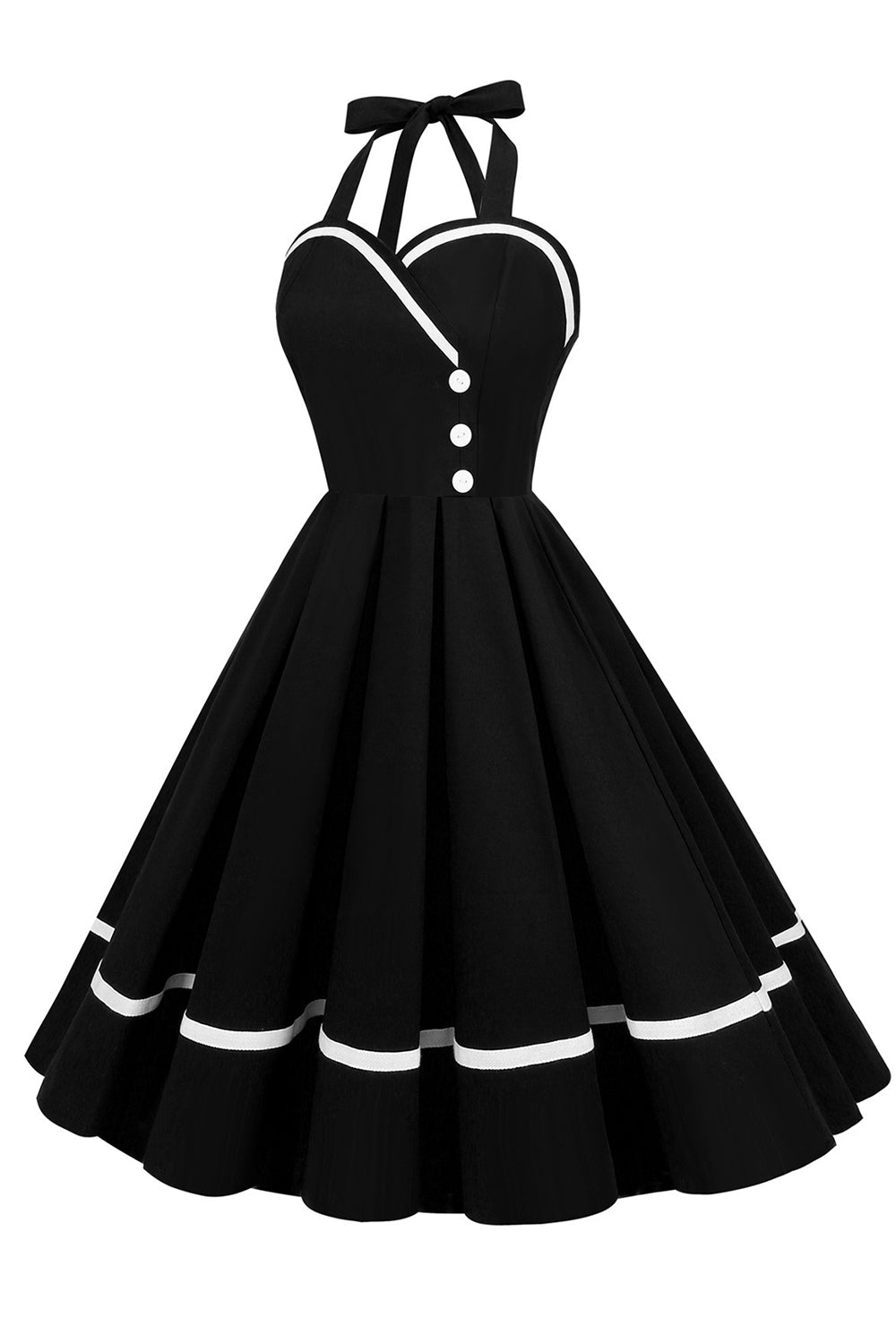Robe Pin Up Vintage en Col V des années 50