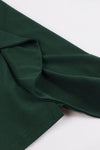 Robe Vert Foncé avec volant Vintage