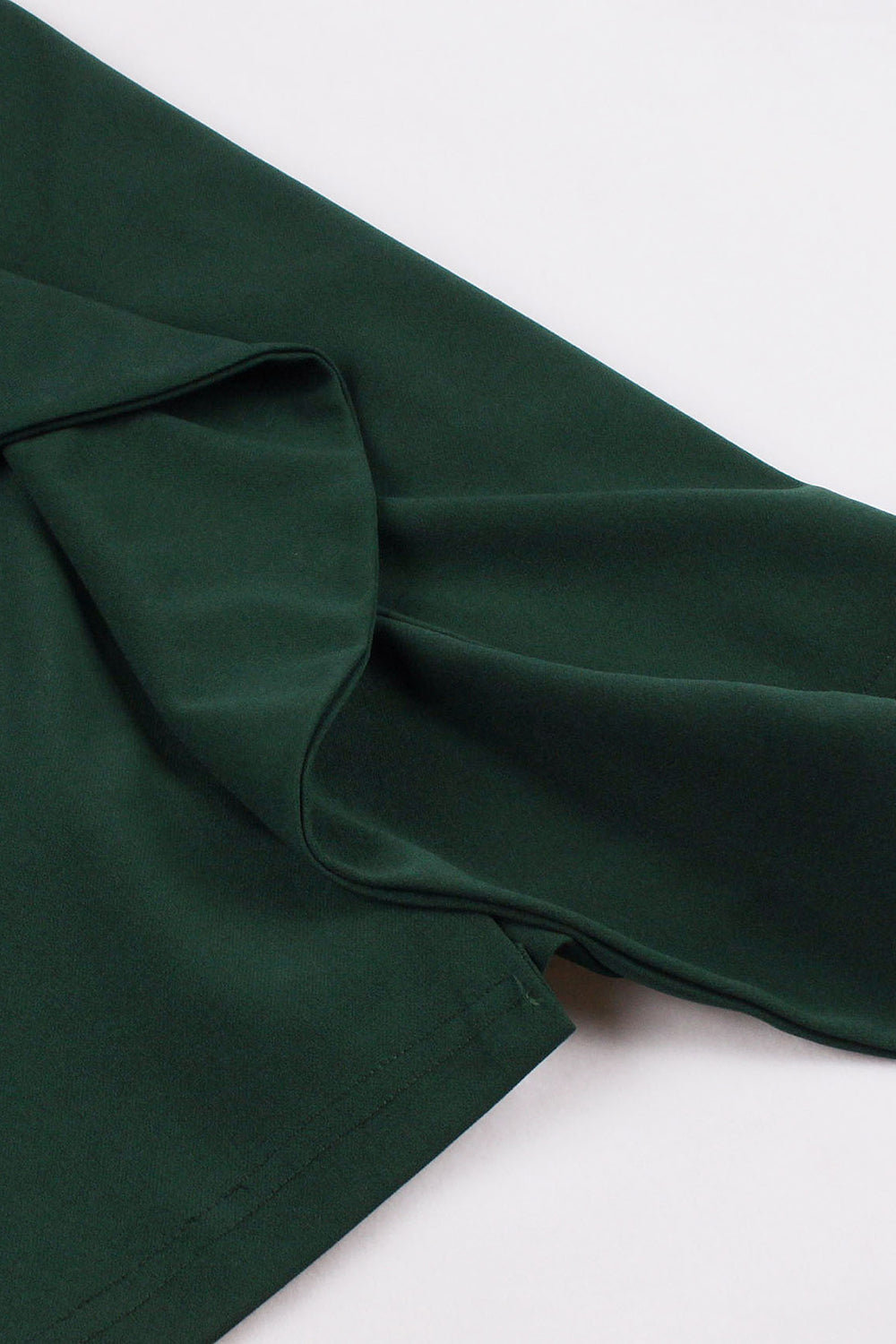 Robe Vert Foncé avec volant Vintage