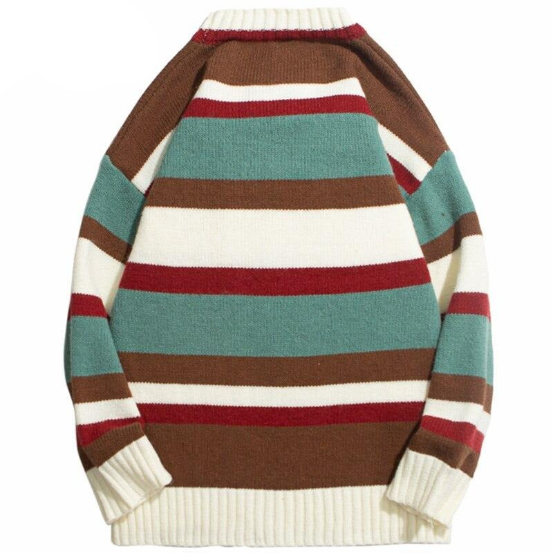Pull vintage col rond