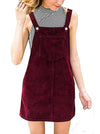 Robe Salopette en Velours Femme
