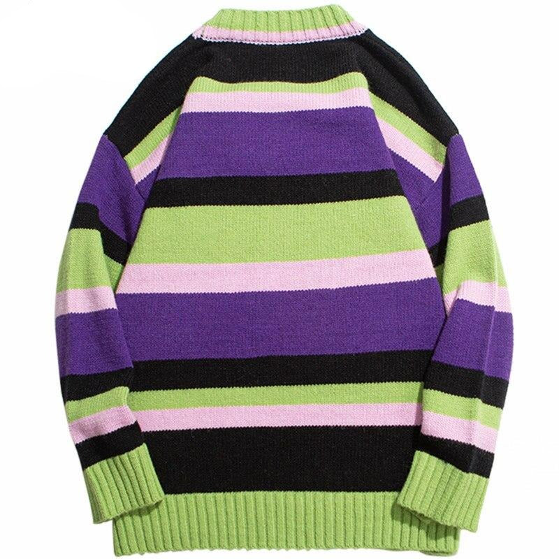 Pull vintage col rond