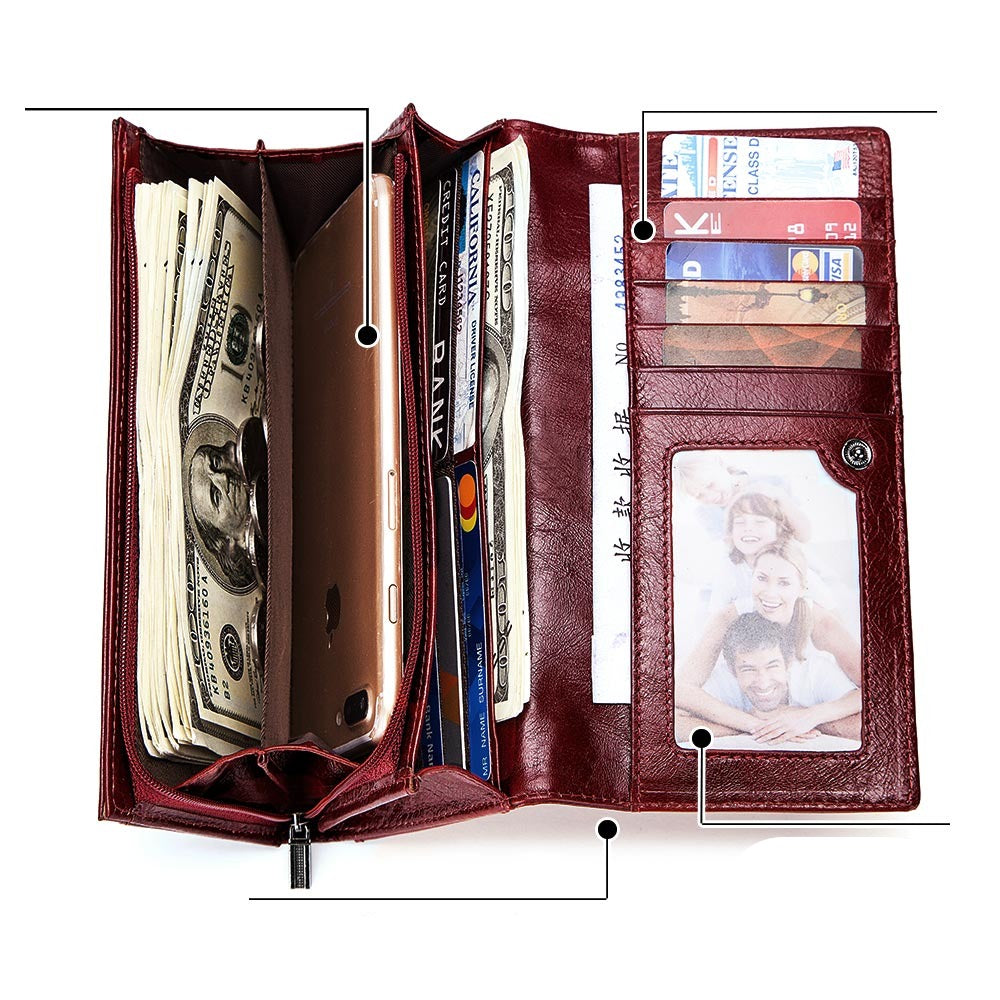 Portefeuille Femme Casual Vintage