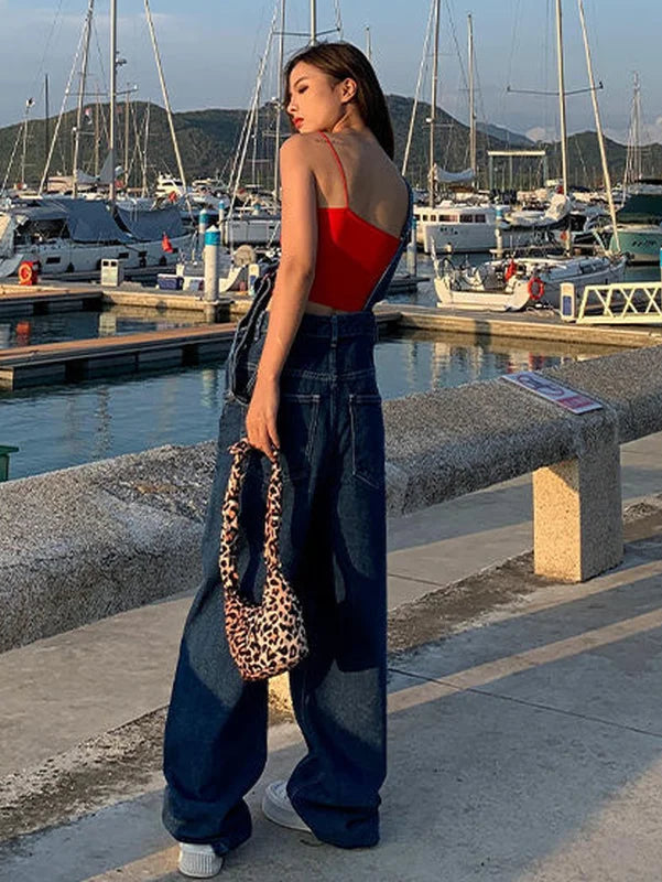 Salopette Jean Femme Large