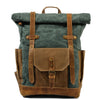 Sac à Dos Toile et Cuir Vintage