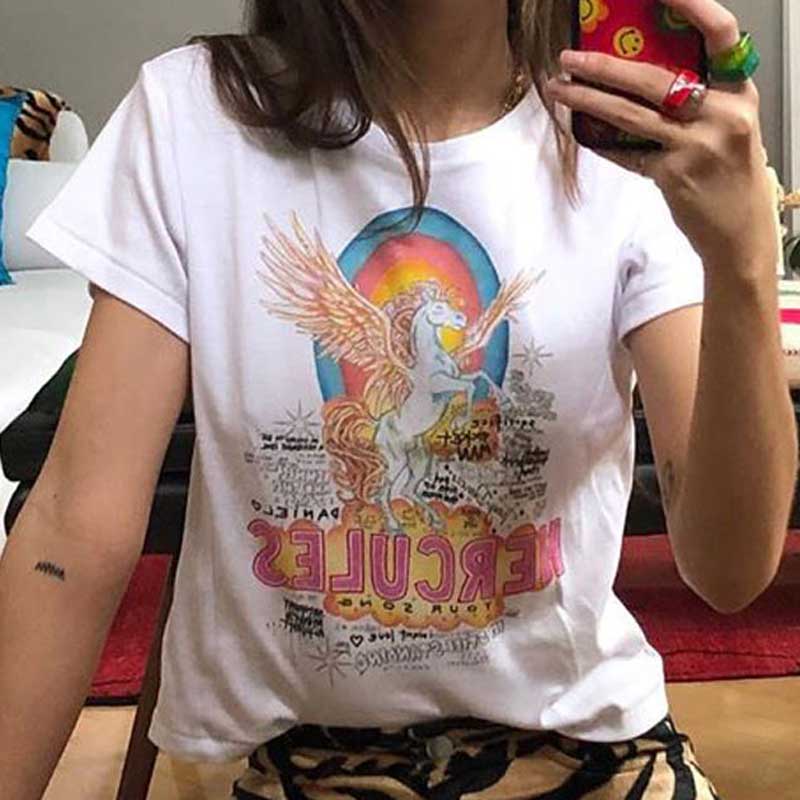 T-shirt Imprimé Vintage Femme