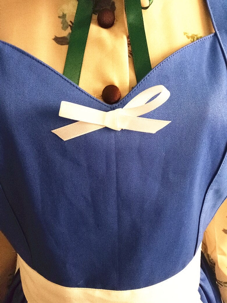 Tablier Vintage Bleu