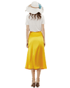 Jupe Vintage Mi-Longue Unie