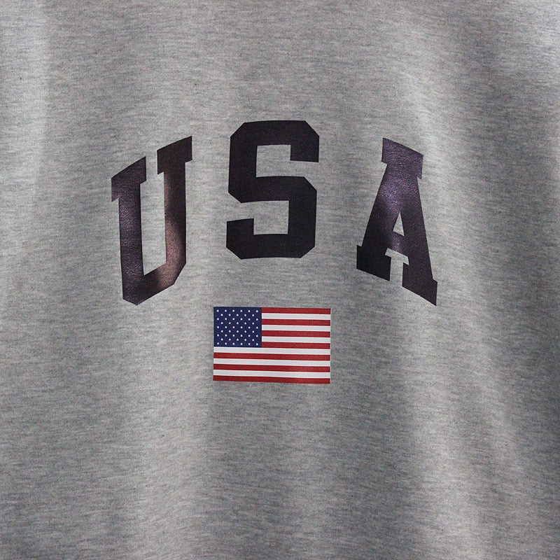 Pull Vintage Imprimé USA