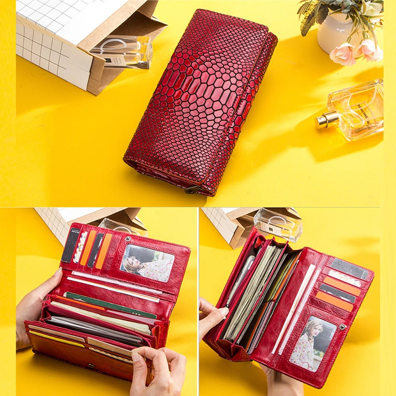 Portefeuille Femme Serpent