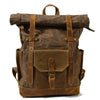 Sac à Dos Toile et Cuir Vintage