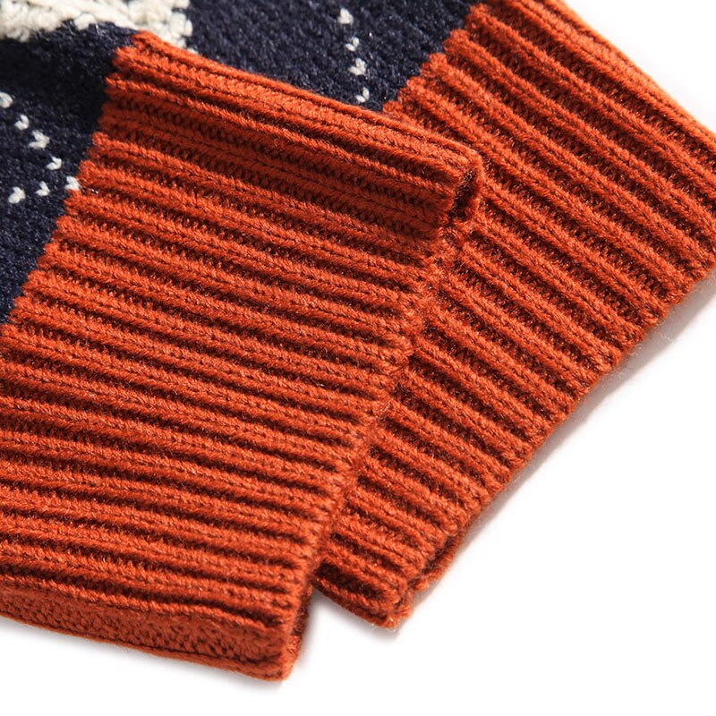 Pull vintage carreaux