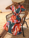 Robe Longue Trapèze en Soie