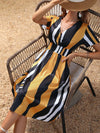 Robe Longue Trapèze en Soie