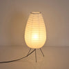 Lampadaire Japonais en Papier de Riz