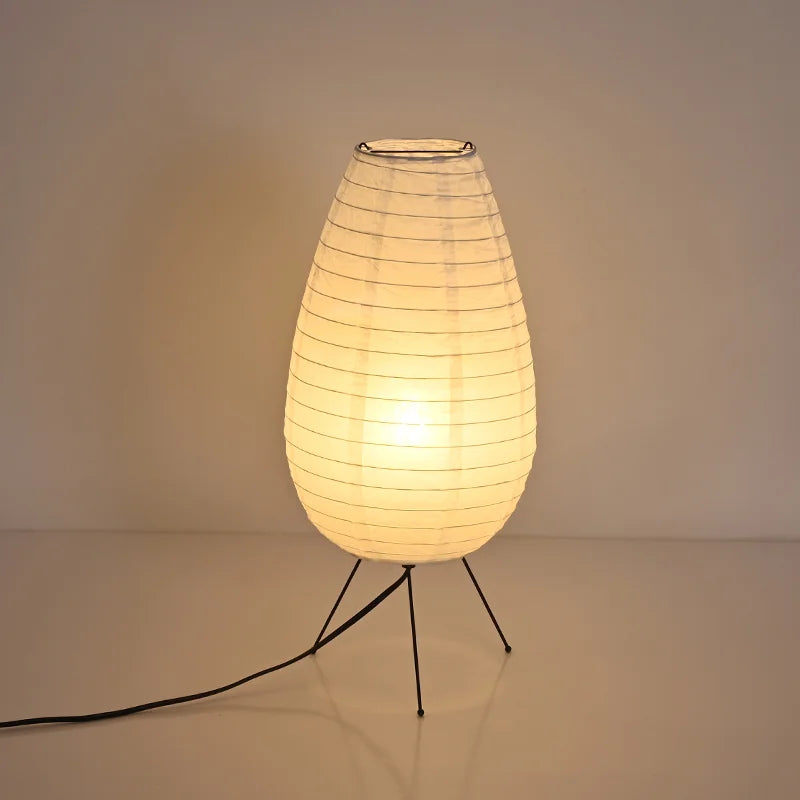 Lampadaire Japonais en Papier de Riz