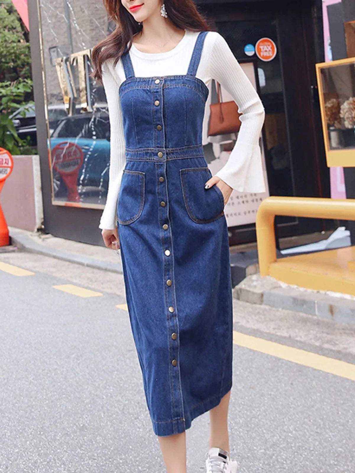 Robe Jean Salopette Femme