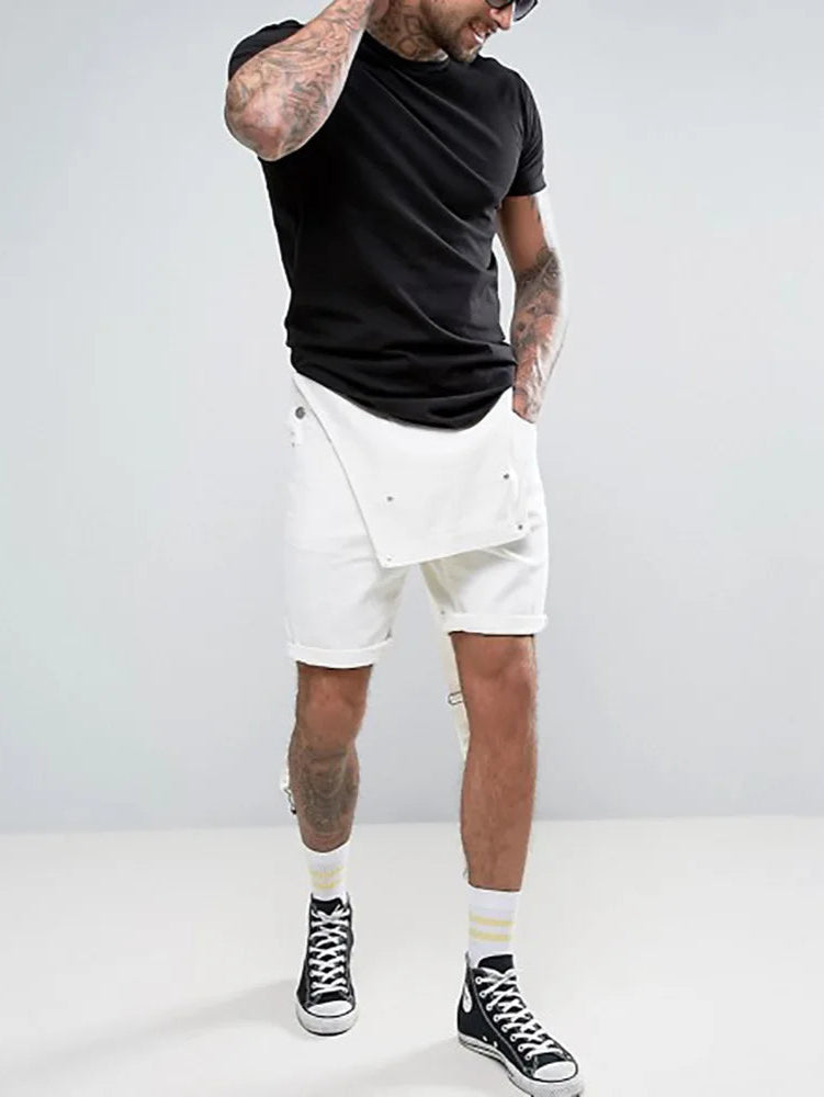 Salopette Short Blanche Homme