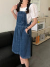 Jupe Salopette en Jean Femme