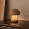 Lampe De Table Champignon En Bois
