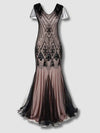 Robe Gatsby Longue Haute Couture Rose
