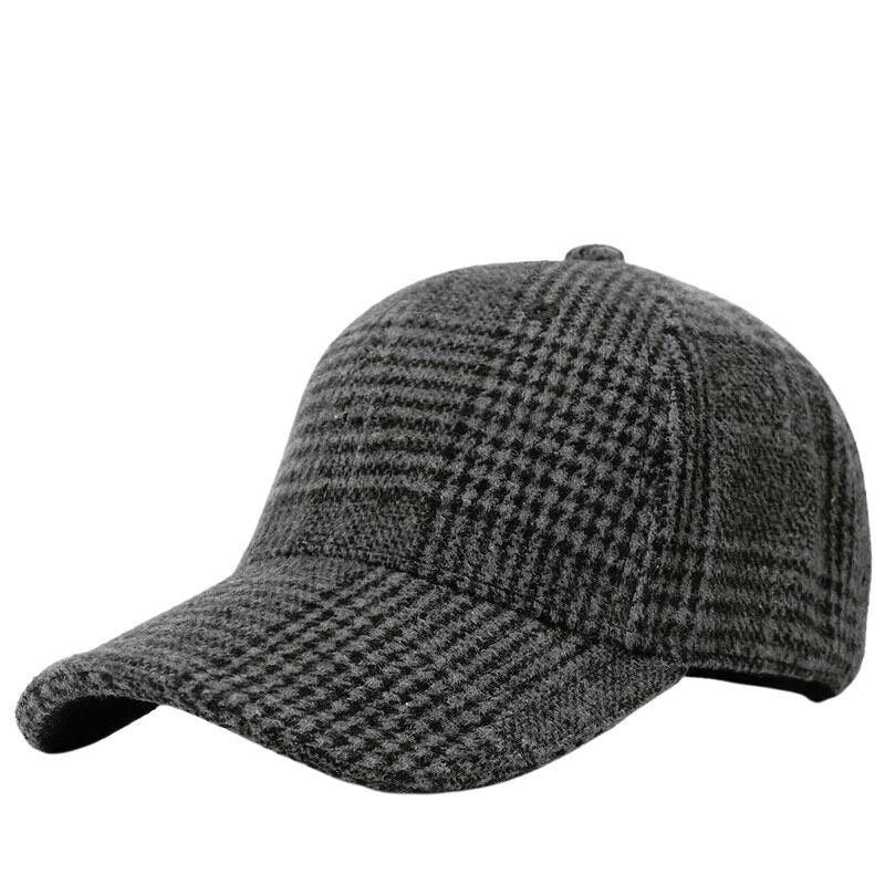 Casquette Baseball à carreaux Vintage