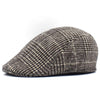 Casquette Plate Homme Vintage à carreaux