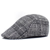 Casquette Plate Homme Vintage à carreaux