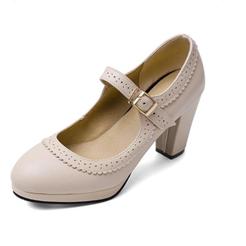 Chaussures Vintage Beige