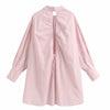 Chemise Rose Unie Vintage