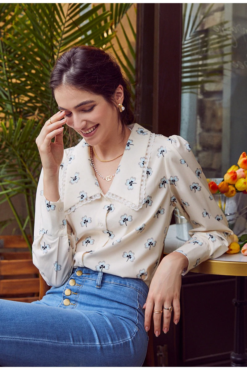Chemisier Fleuri Vintage