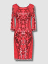 Robe De Soirée Style Gatsby Rouge