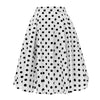 Jupe Vintage Blanche à Pois