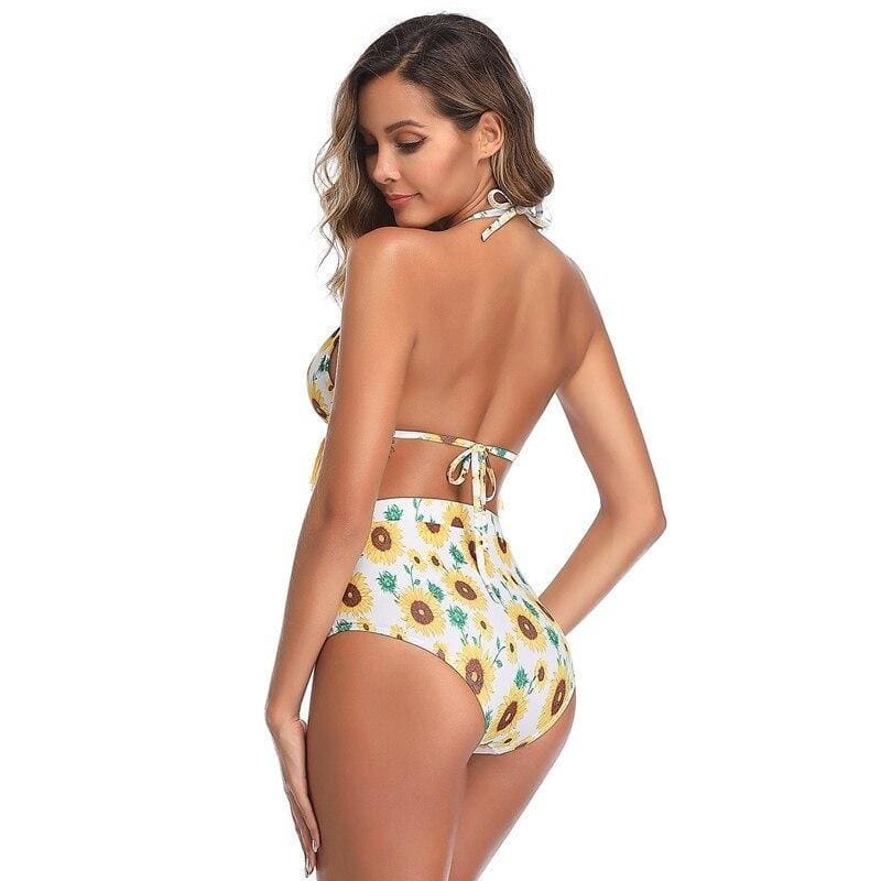 Maillot De Bain Vintage à pompoms